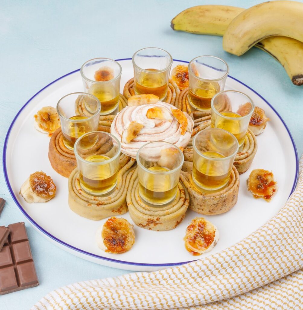 Fleur de crêpe au rhum