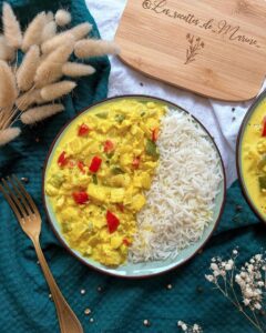 Mijoté de poisson au curry et lait de coco Mijoté de poisson au curry et lait de coco