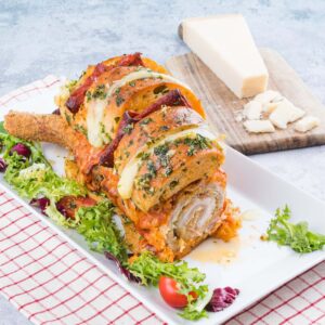 Veal Parmesan & Garlic Bread