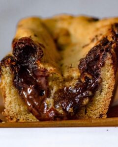 Cookie cake cœur brownie praliné​​​​​​​​ vegan