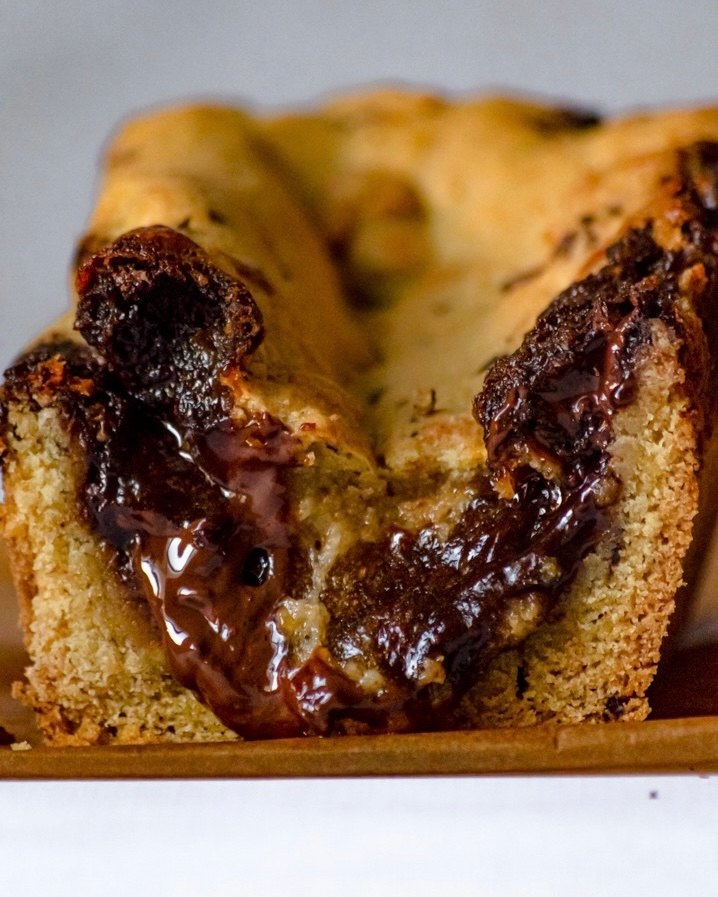 Cookie cake cœur brownie praliné vegan Cookie cake cœur brownie praliné vegan