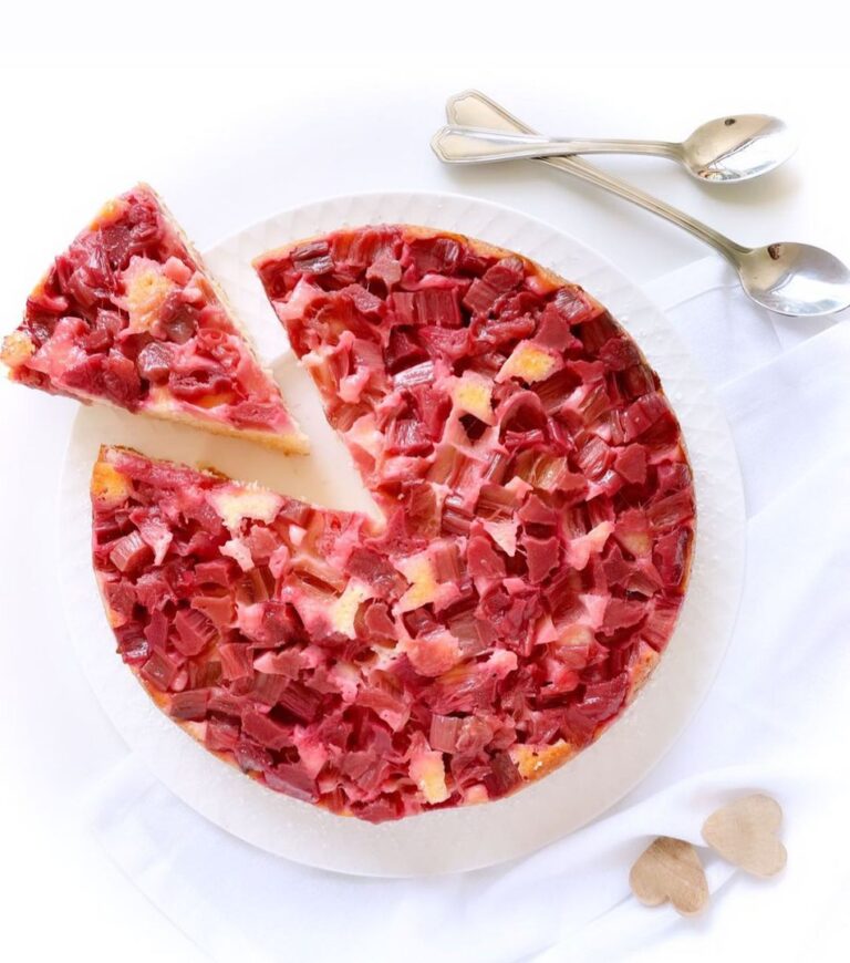 Gâteau renversé à la Rhubarbe