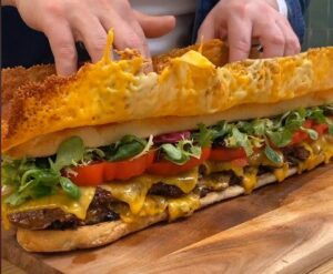 Hamburgão na baguete