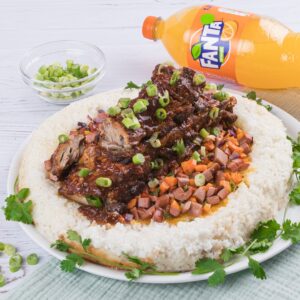 ¡Arroz y costillas de cerdo!