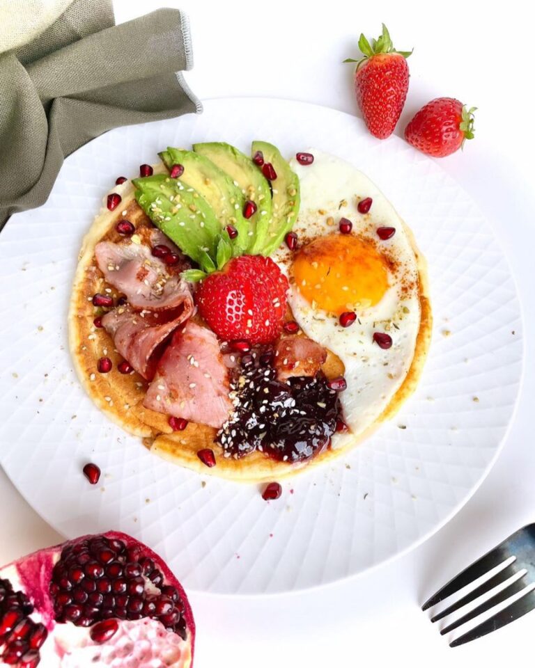 Pancake géant aux fruits