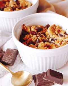 Crumble banane et choco Crumble banane et choco