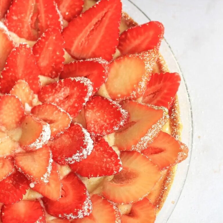 Tarte aux amandes et fraises Tarte aux amandes et fraises