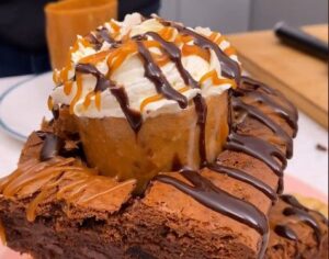 Doce de nozes com caramelo