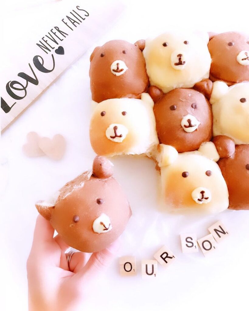 Brioche petits oursons au cacao