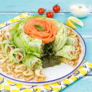 Torta primavera de salmão