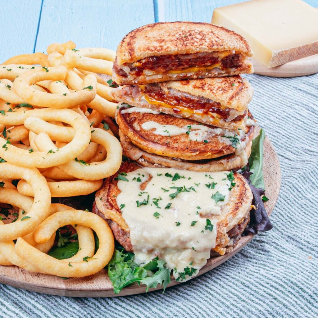 Croque- Burger-Madame à l&rsquo;Etivaz