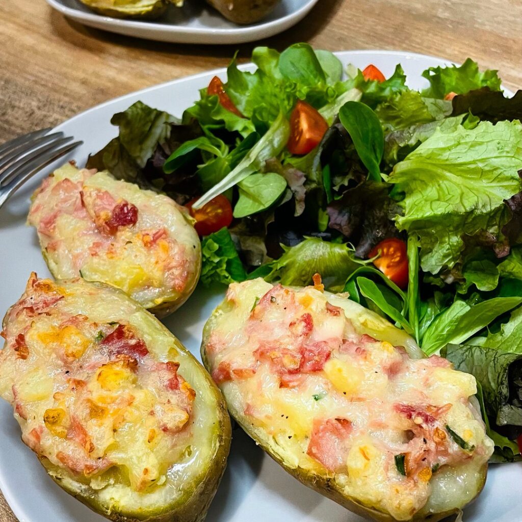 Pomme de Terre farcies à la cancoillotte