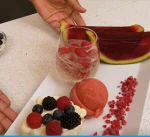 Angel Food Cake & Watermelon Jello Shots
