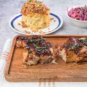The Fried Pork Crackling & 3 Cheese Macaroni The Fried Pork Crackling & 3 Cheese Macaroni