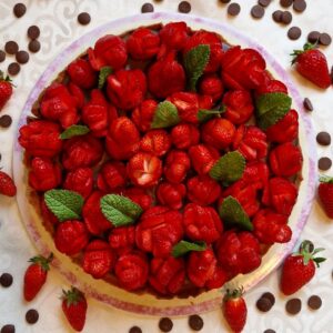 Tarte aux fraises et chocolat Tarte aux fraises et chocolat