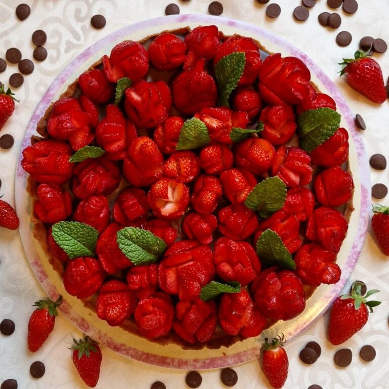 Tarte aux fraises et chocolat Tarte aux fraises et chocolat