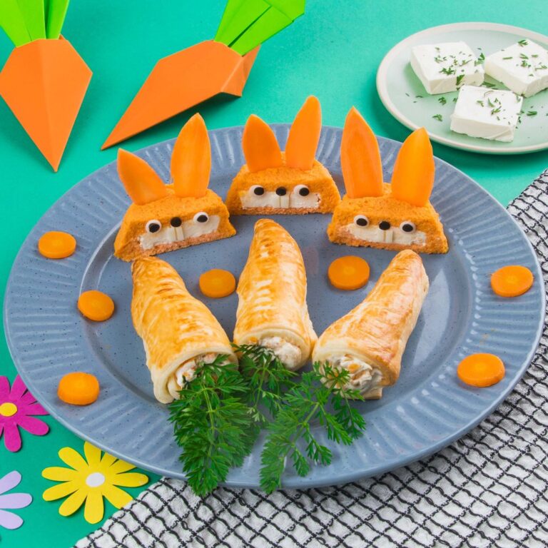Kaninchen und ihre Möhren