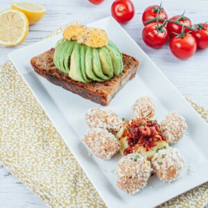 Tostadas de patatas y aguacate!