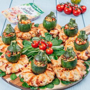 Ziegenkäse & gefüllte Zucchini Ziegenkäse & gefüllte Zucchini