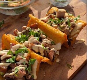 Tacos de jamón y cerezas!