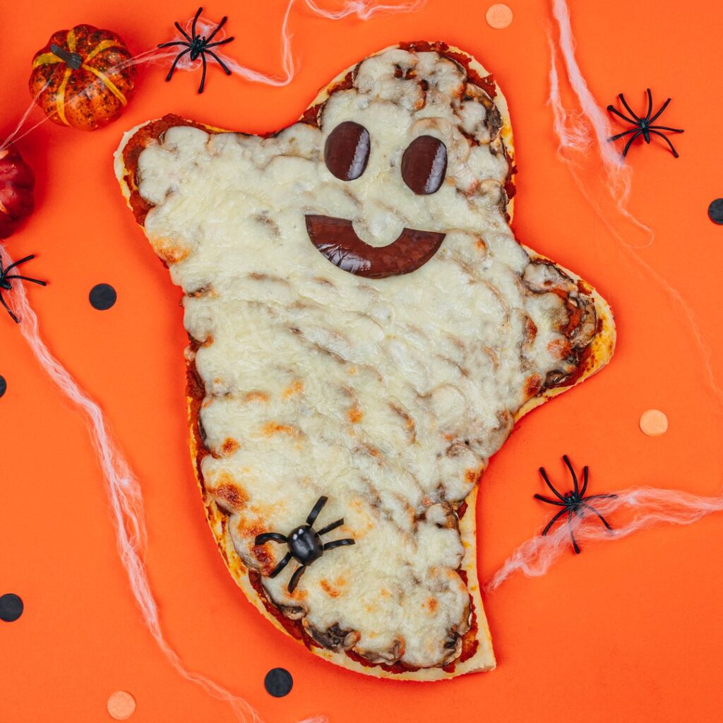 Pizza fantôme d&rsquo;Halloween