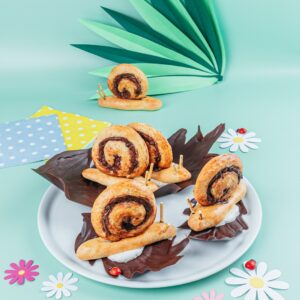 Pãozinho de caracol para o lanche