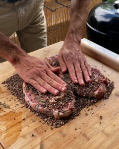 La carne del chef a la barbacoa!