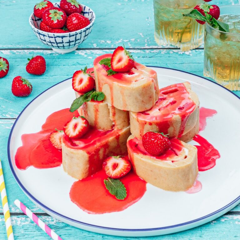 Southern Mint Julep & Strawberry Roll