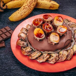 La pizza snickers glacé bananes La pizza snickers glacé bananes