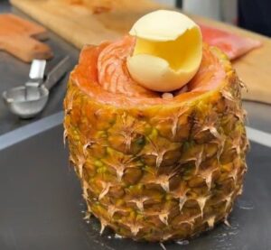 Piña dulce y salmón Teriyaki!