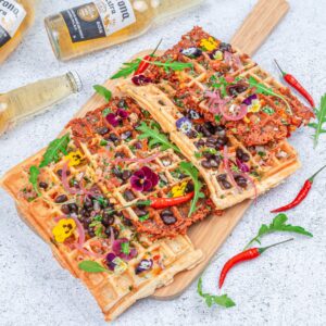 Chicken & Rice Waffles