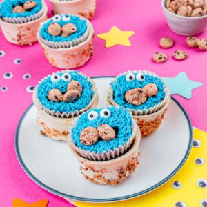 Magdalenas infantiles del monstruo de las galletas!