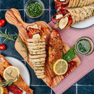 Peixe à milanesa recheado