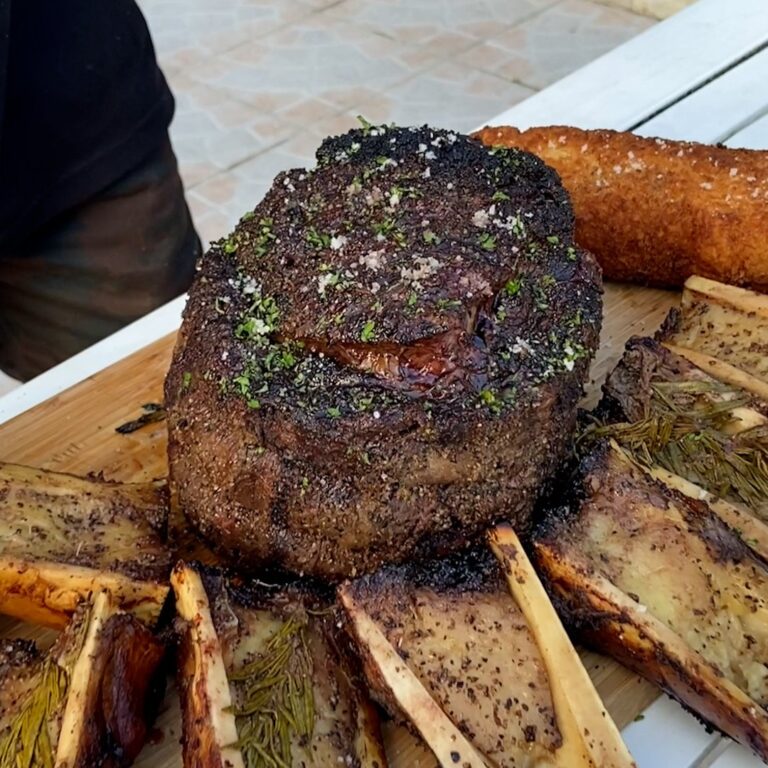Filé de costela na grelha