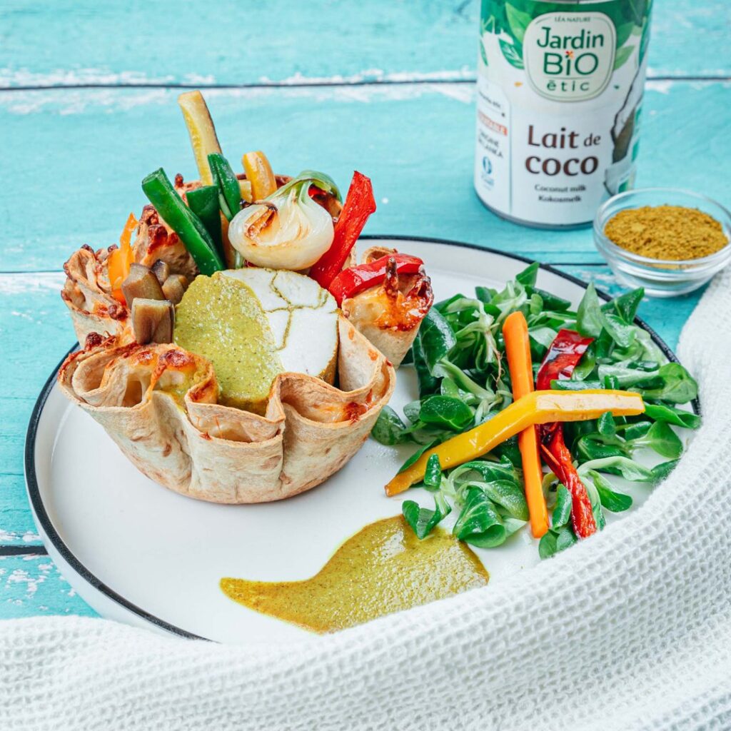 Le poulet épicé au lait de coco