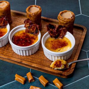 Crème Brûlée de beicon confitado!