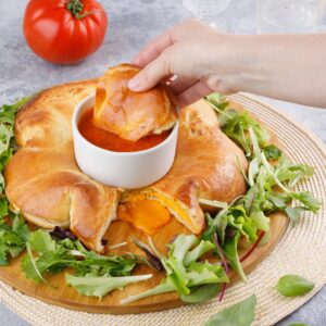 Torta de queijo com alho