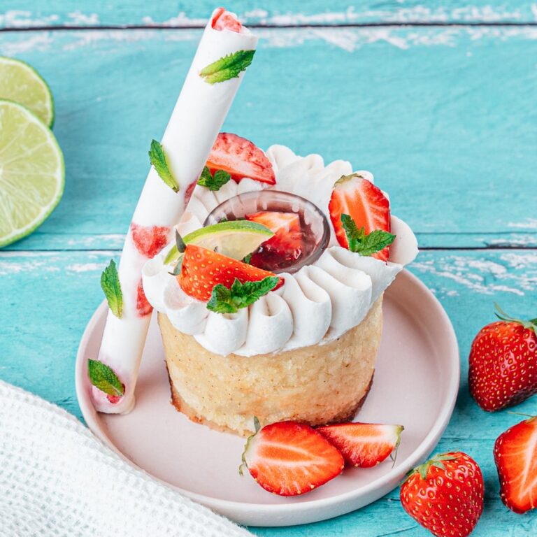 Pastel de fresa y menta!