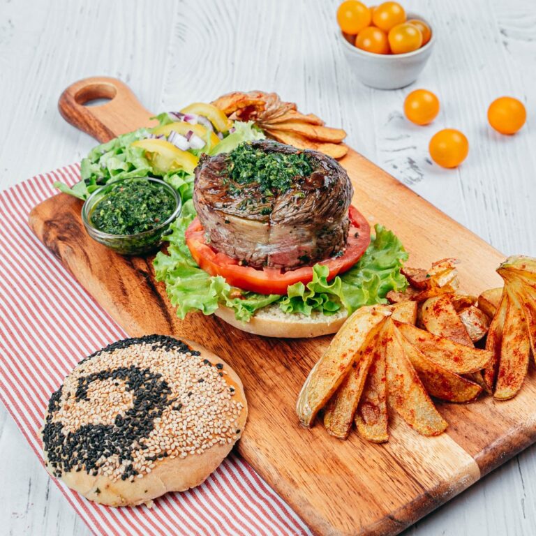 Hausgemachter Filet Burger Hausgemachter Filet Burger