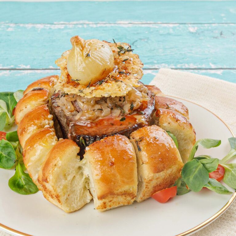 Französisches Zwiebel & Steak Sandwich Französisches Zwiebel & Steak Sandwich