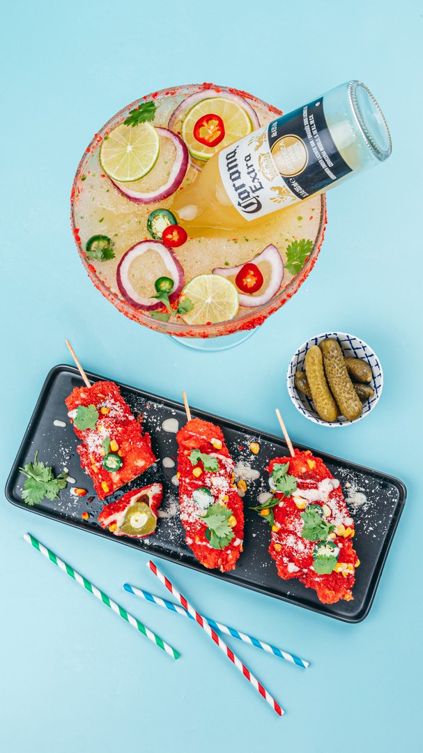 Essiggurken Corndog & Biergarita Essiggurken Corndog & Biergarita