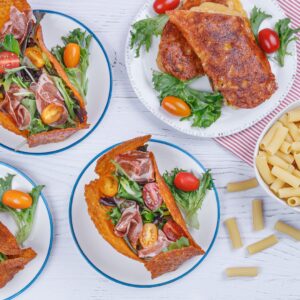 Cestinha de salada & sanduíche de pepperoni