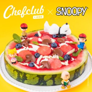 La pizza fruitée de Snoopy La pizza fruitée de Snoopy