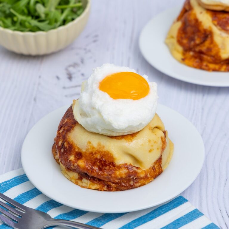 Crepe de presunto e queijo