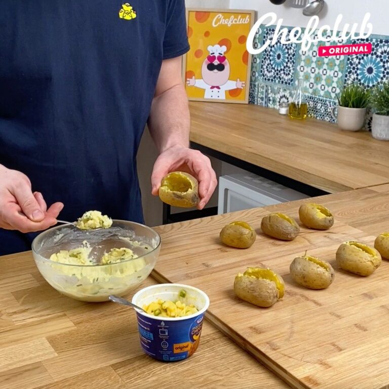 Croquete de batata e porco