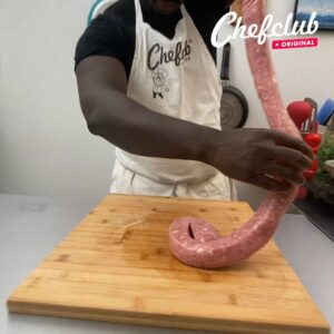 Repolho assado com recheio de batata frita