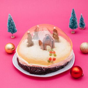 Holiday Snow Globe Cake