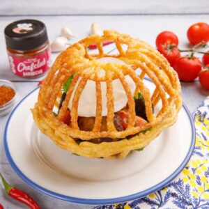 Cestinha frita de carne & queijo