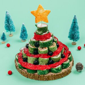 Le sapin wrap épinards et saumon fumé Le sapin wrap épinards et saumon fumé