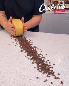 Shot de caramelo com biscoito
